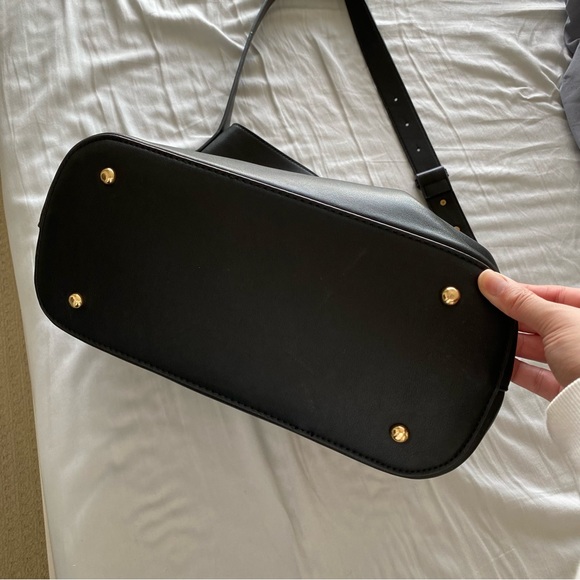 Faux Leather Black Bag - Picture 2 of 12